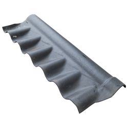 CEMENTPLAAT SCHARNIERNOK GEGOLFD ZWART (L+R)