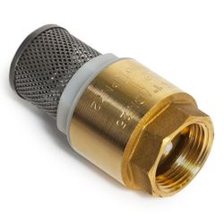 MESSING VOETKLEP 4/4'' + INOX FILTER BI