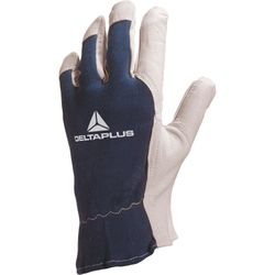 WERKHANDSCHOEN GEITENLEER GRIJS/DONKERBLAUW M9