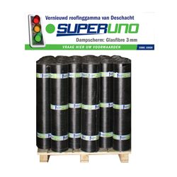 SUPERUNO DAMPSCHERM/GLASVLIES 3MM 10M² T/MEC