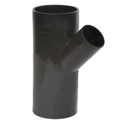 PE AFVOER T-STUK BENOR 125/63MM 45°