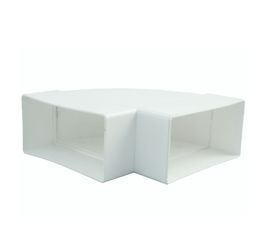 VENTILATIE PLATTE BOCHT 150X75 90°
