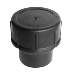 PE AFDICHTINGSSTUK MET SCHROEFDEKSEL KORT 90MM