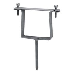 GALVA SCHARNIERBEUGEL 80X80MM MET PIN 9CM