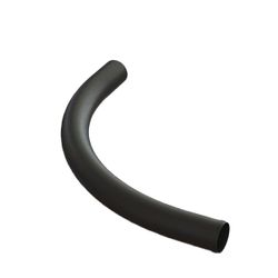 PVC STRAALBOCHT ZWART 75MM