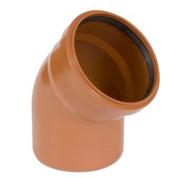 PVC RIOOL BOCHT 110MM 45° RDBR MOF/SPIE