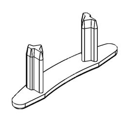ROLLUIK PVC-ZIJKLEMMEN P972 VOOR P299
