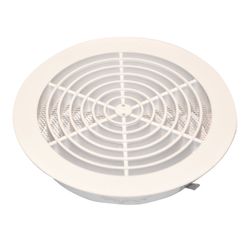 LUCHTROOSTER MET GAAS Ø110MM WIT